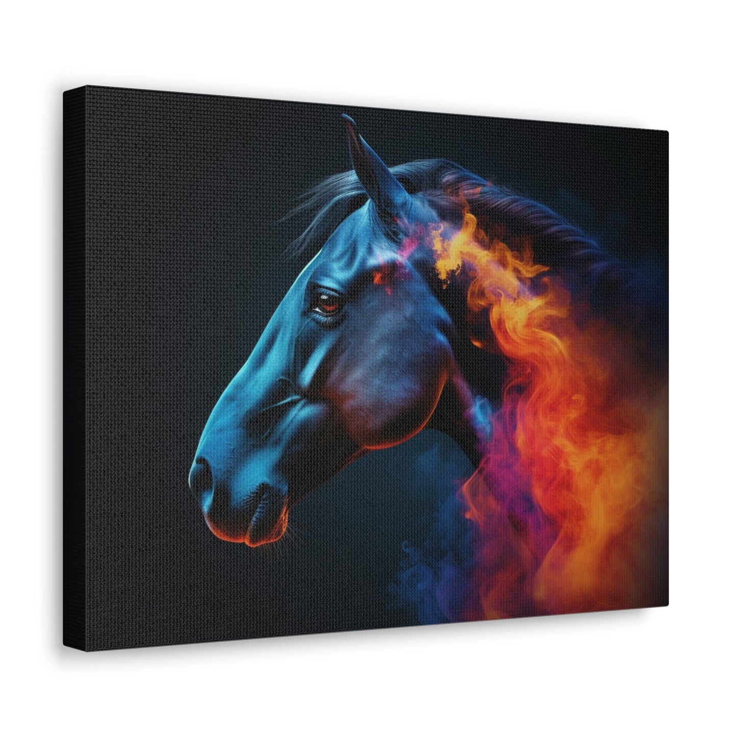 Canvas Gallery Wraps Neon Horses 4