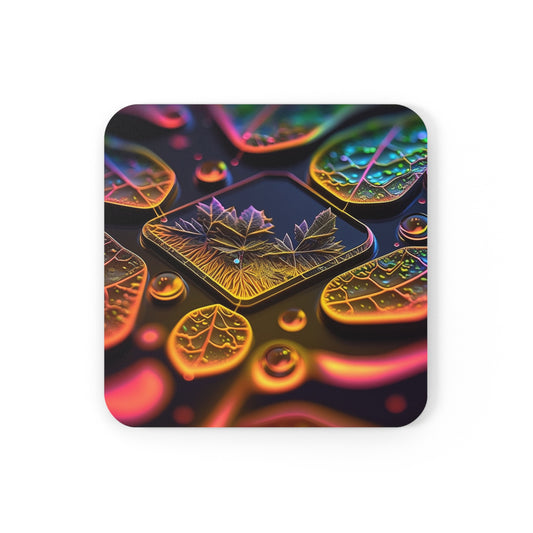 Cork Back Coaster Macro Florescent 4