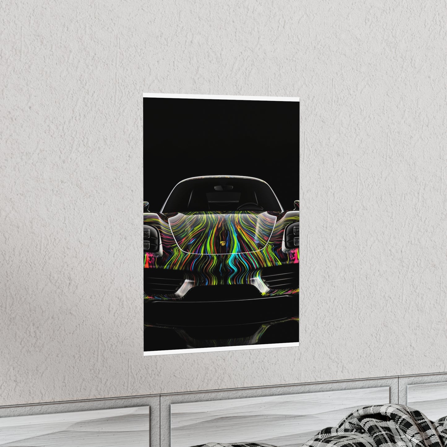 Premium Matte Vertical Posters Porsche Line 3