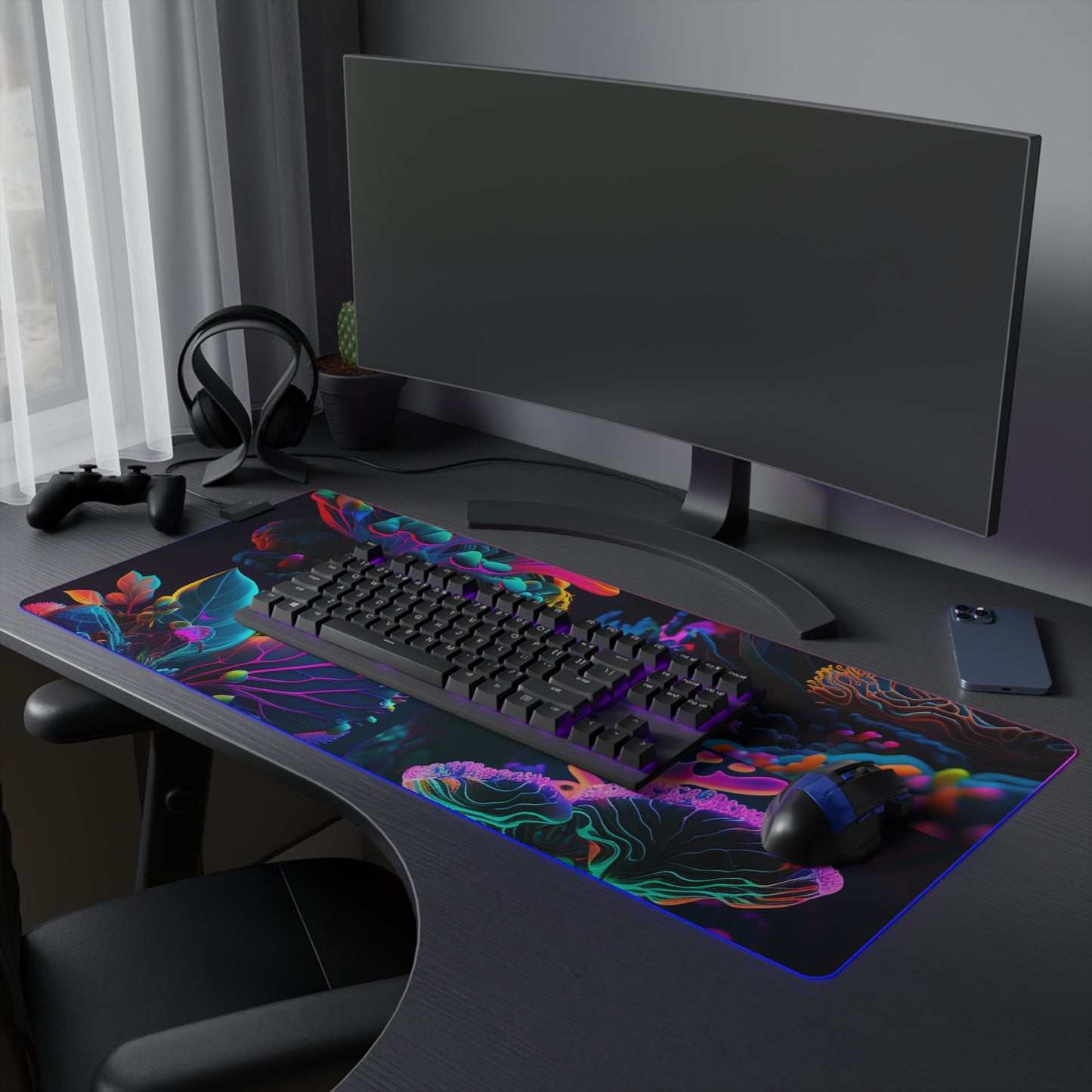 LED Gaming Mouse Pad Macro Coral Reef 5