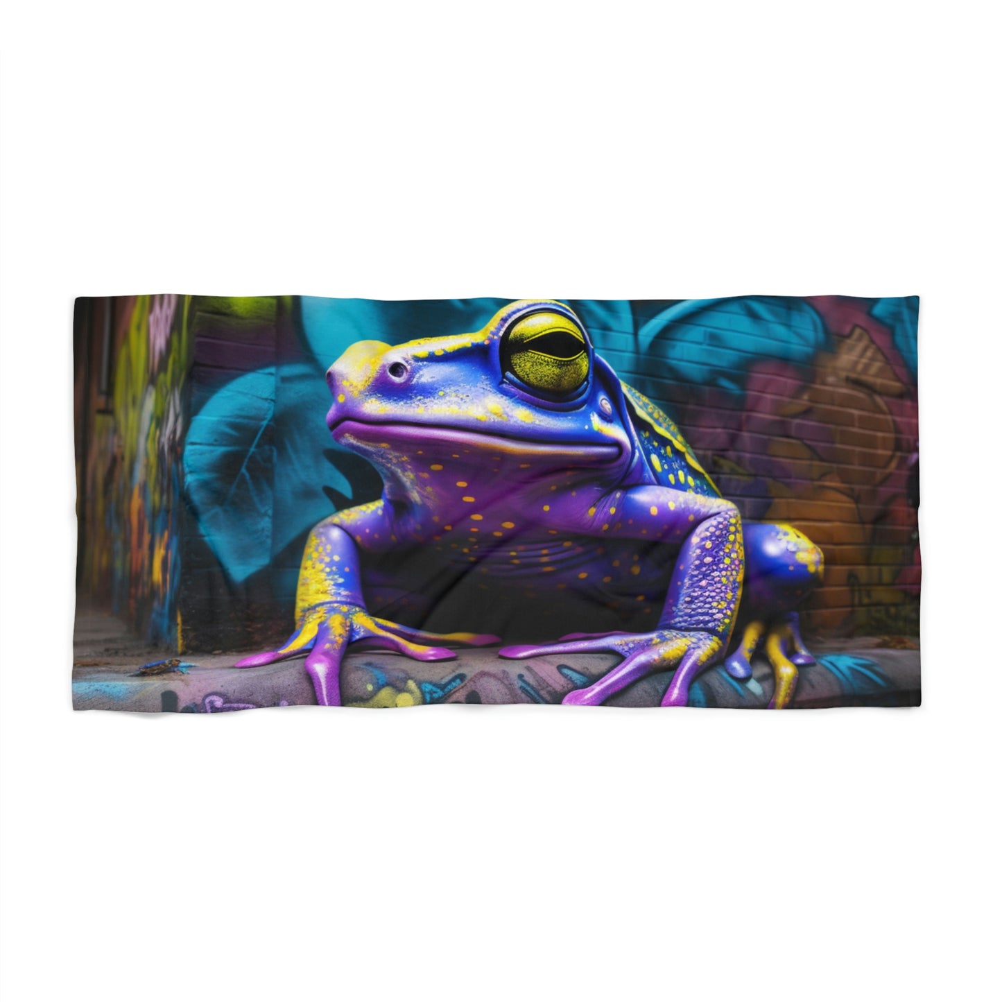 Beach Towel Dart Frog Street Art 1
