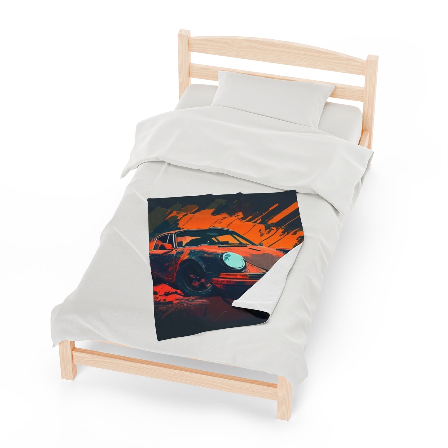 Velveteen Plush Blanket Porsche Abstract 3