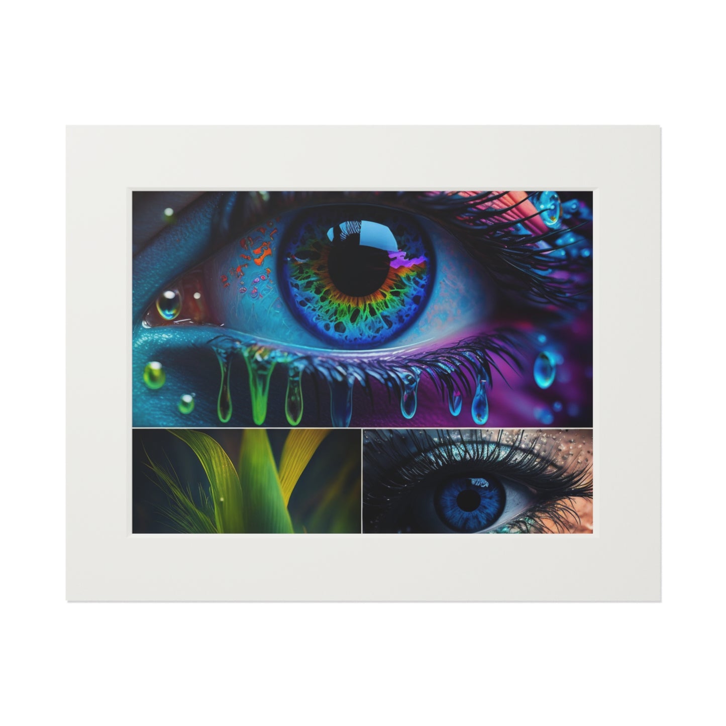 Fine Art Prints (Passepartout Paper Frame) Macro Eye Photo 2