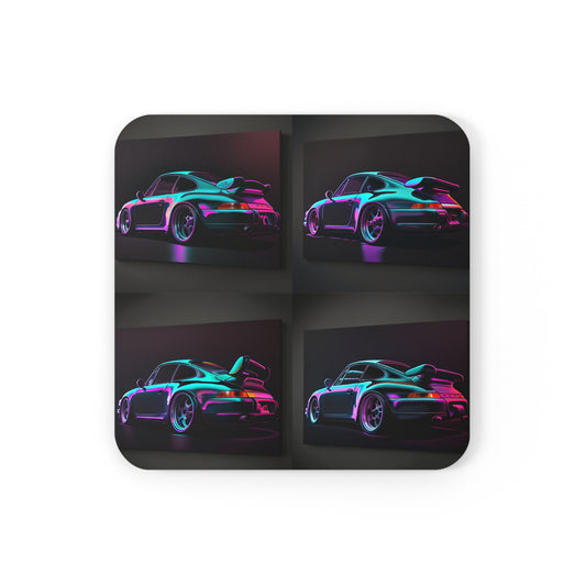 Cork Back Coaster Porsche Purple 5