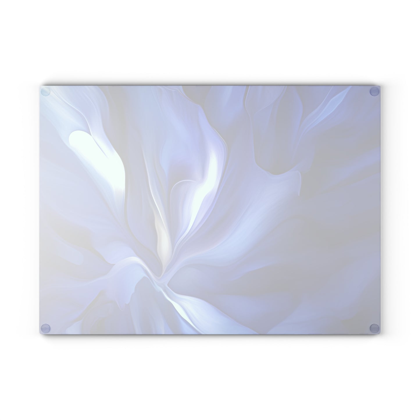 Glass Cutting Board Abstract Blue Tulip 3