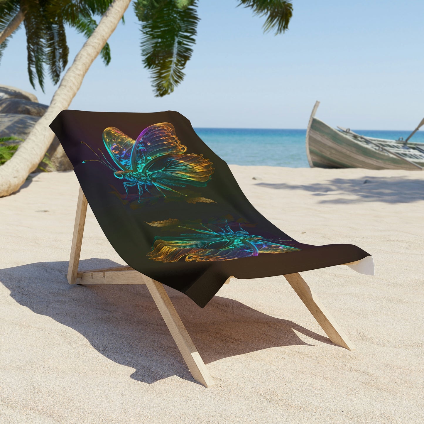 Beach Towel Butterfly Color Neon 4