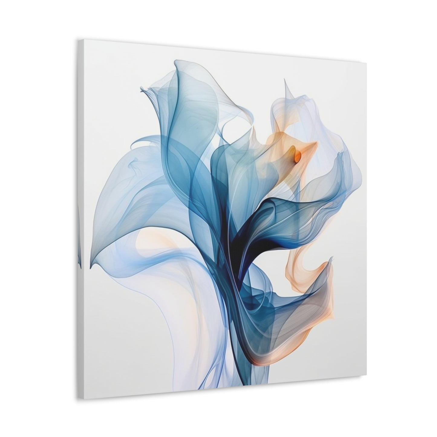 Canvas Gallery Wraps Blue Tluip Abstract 3