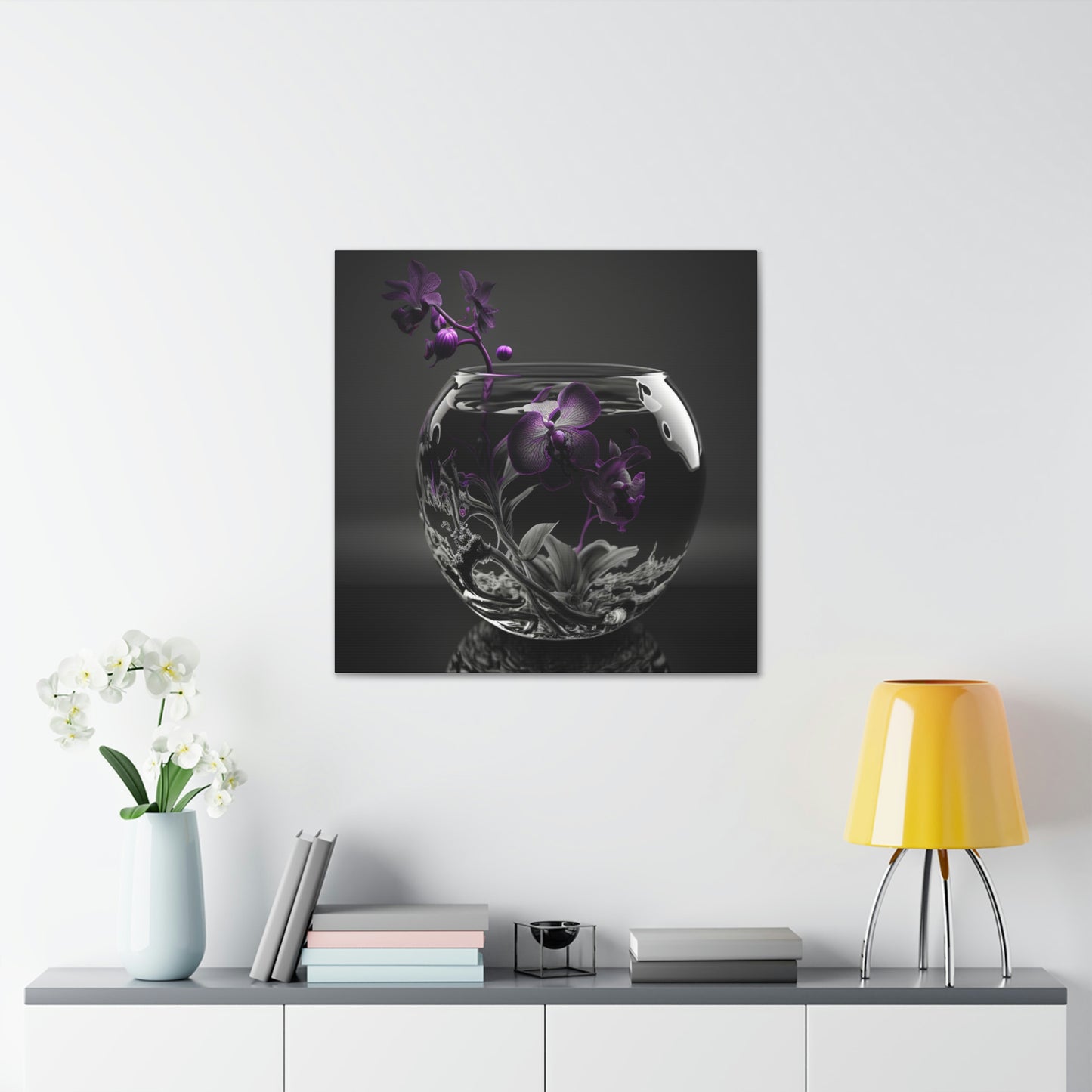 orchid purple glass 3