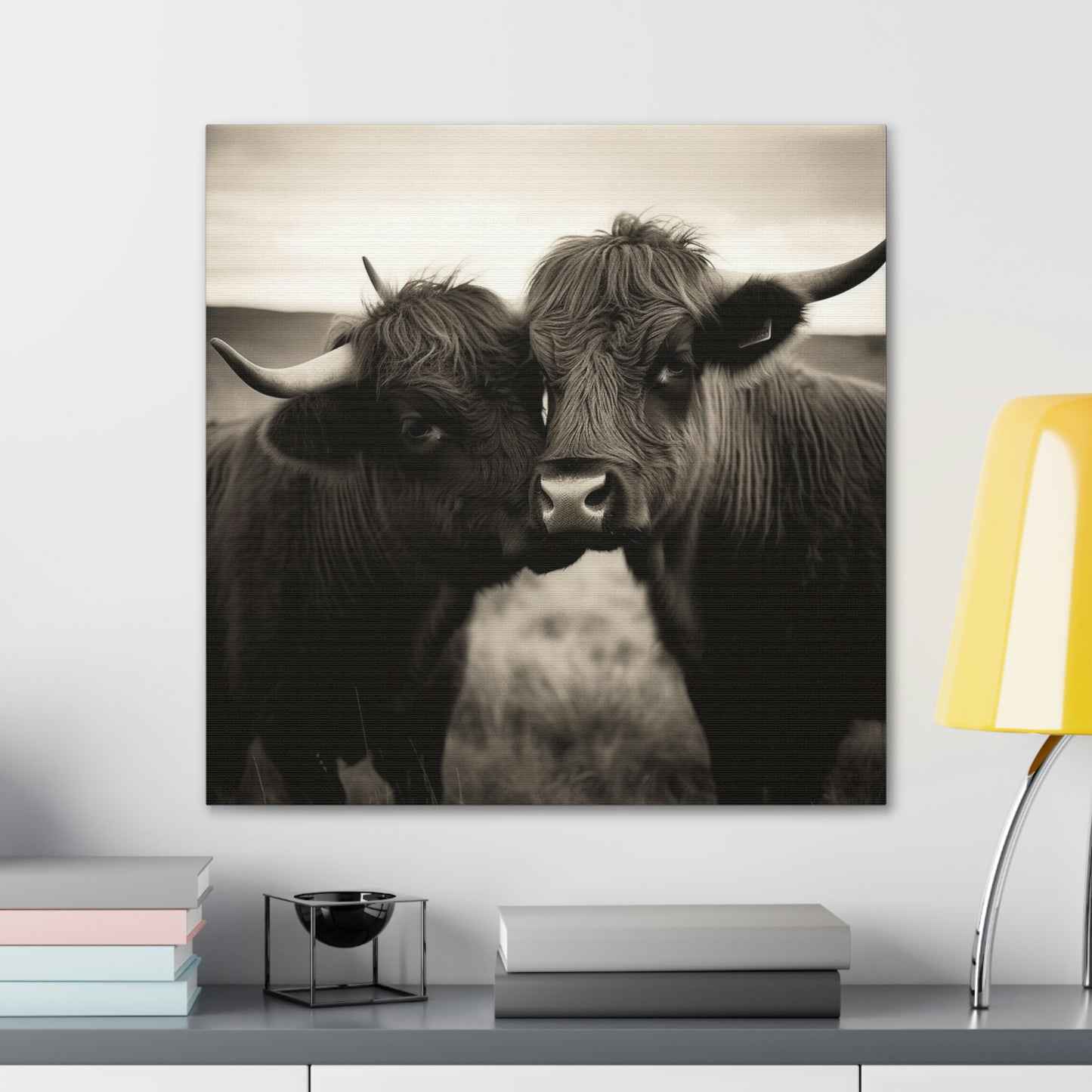 Canvas Gallery Wraps Cow Love 4