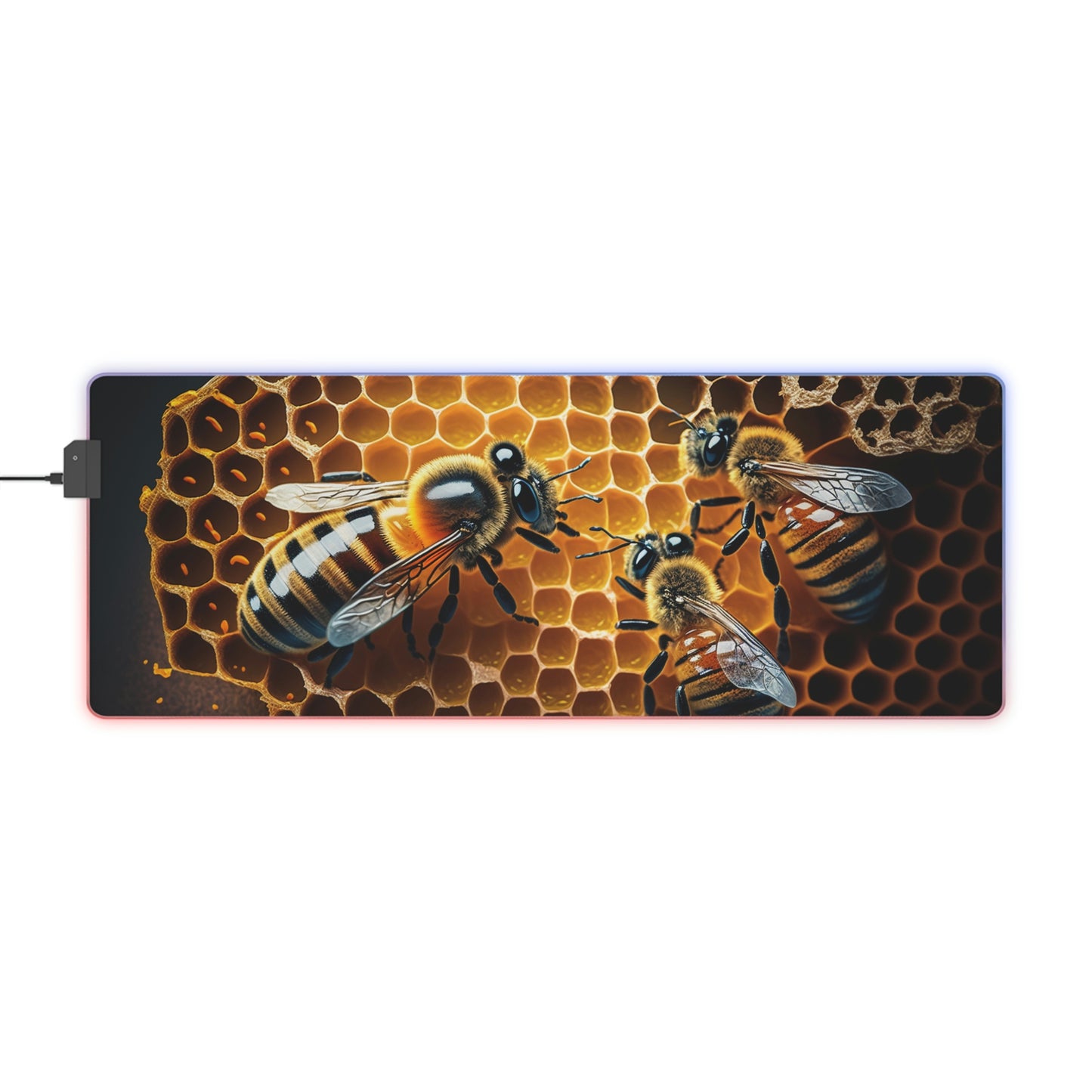 LED Gaming Mouse Pad Macro Bee 1