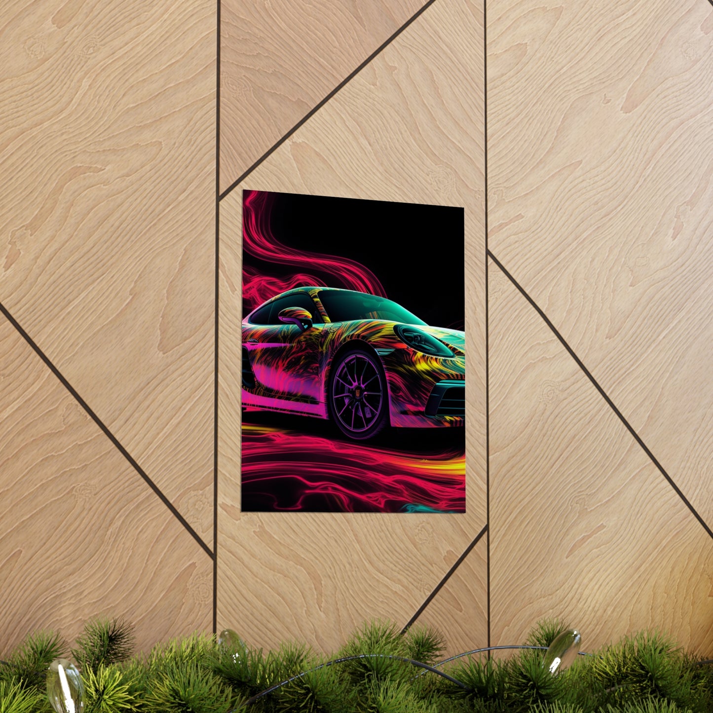 Premium Matte Vertical Posters Porsche Flair 1