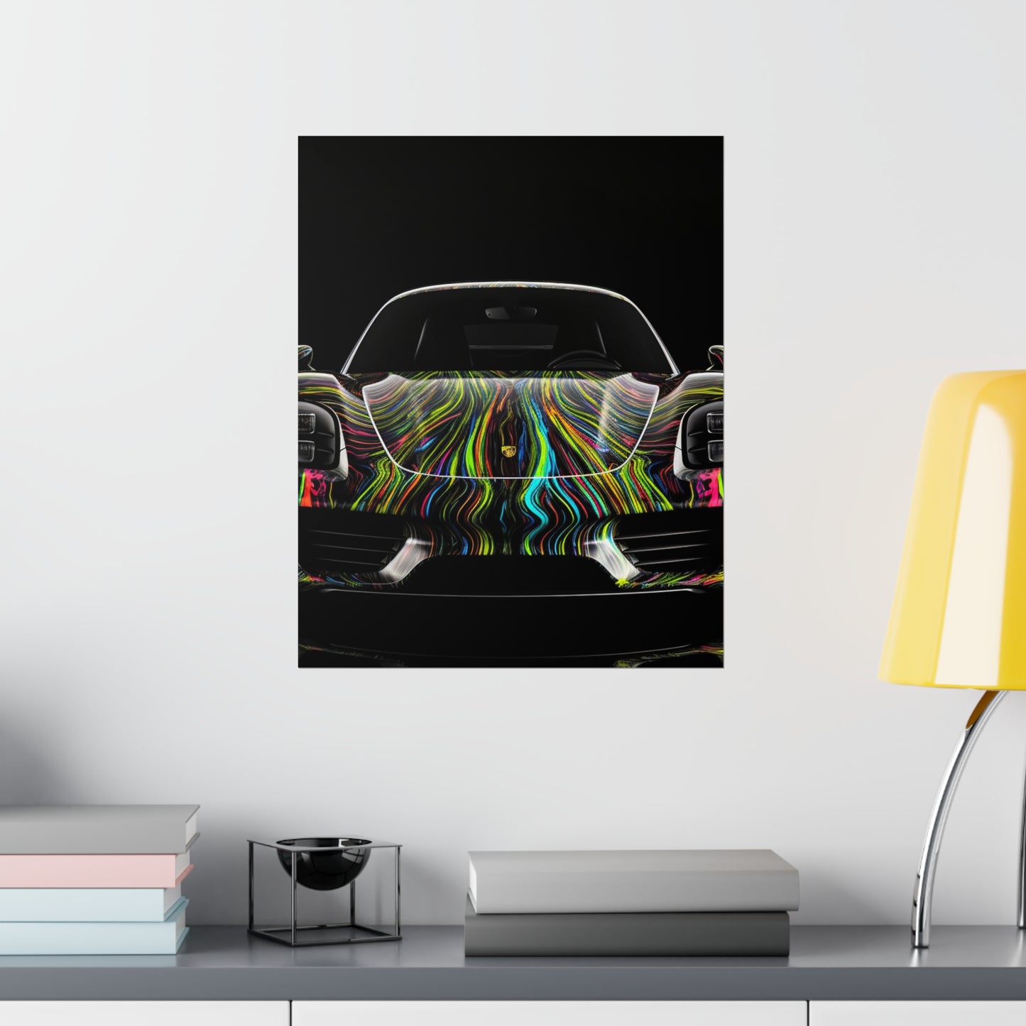 Premium Matte Vertical Posters Porsche Line 3