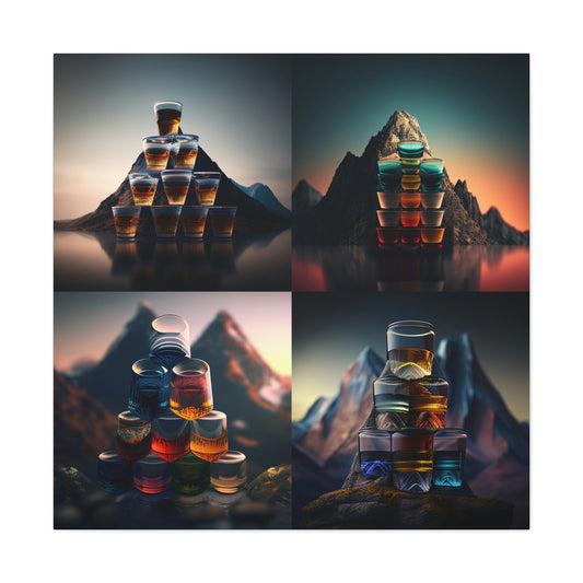 shot glasses mountain 4 pack