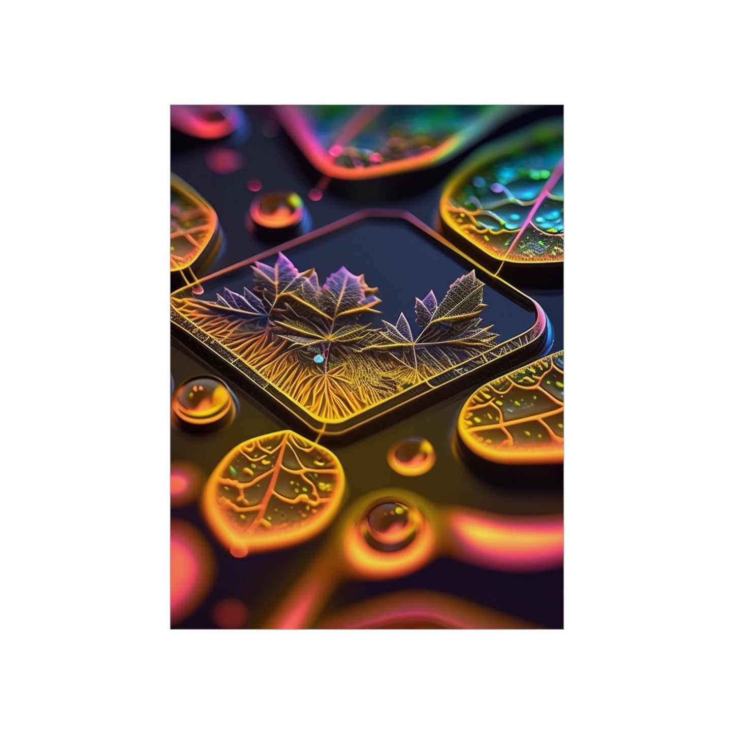 Premium Matte Vertical Posters Macro Florescent 4