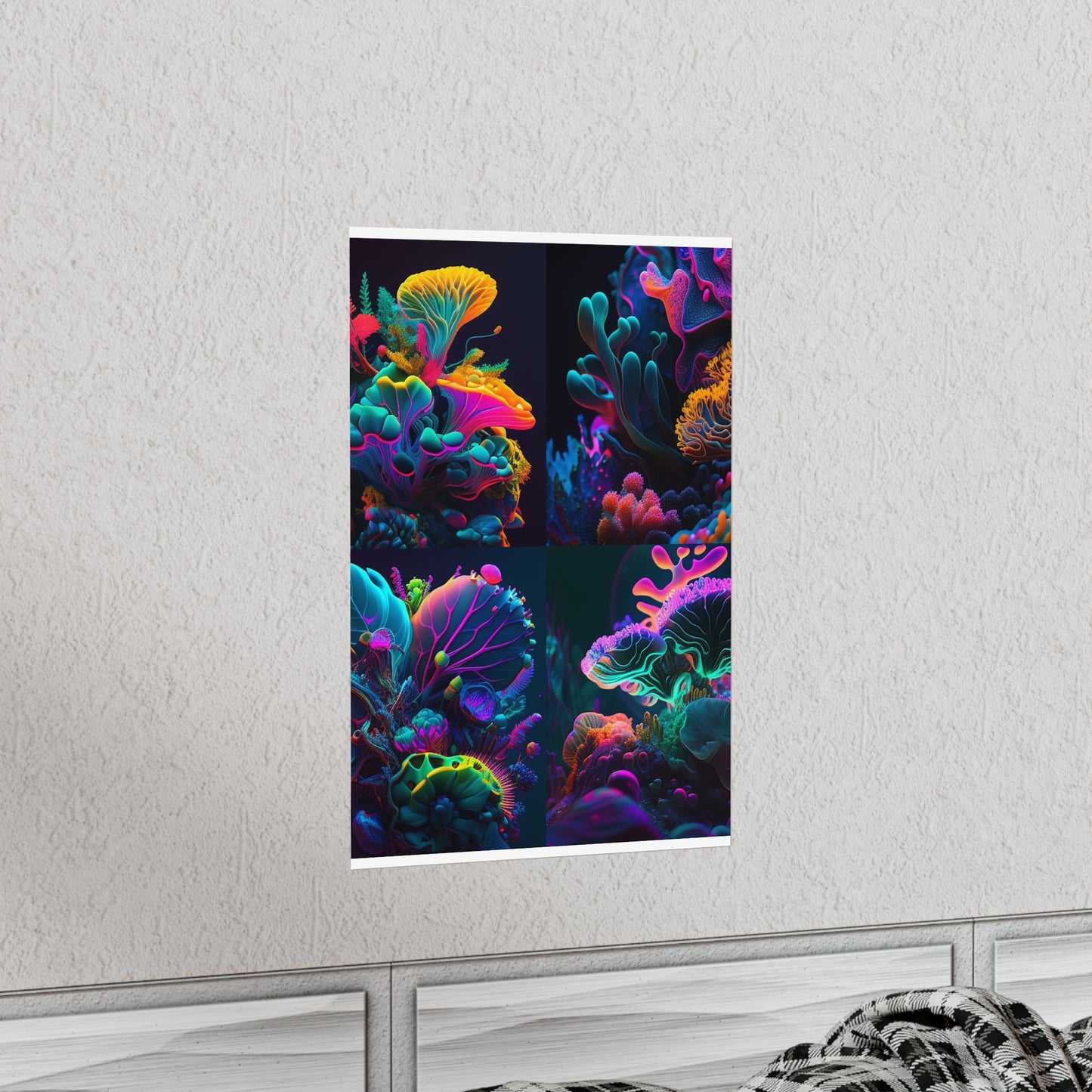 Premium Matte Vertical Posters Macro Coral Reef 5