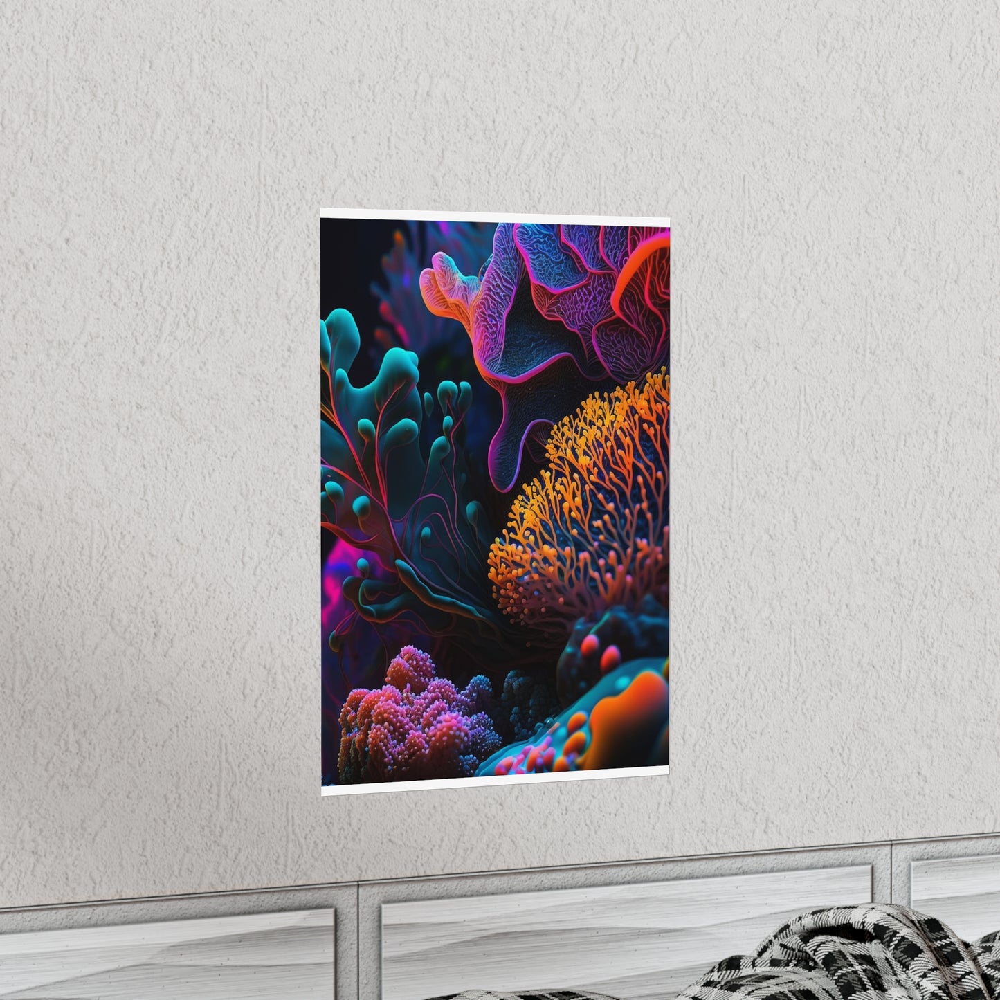 Premium Matte Vertical Posters Ocean Life Macro 2