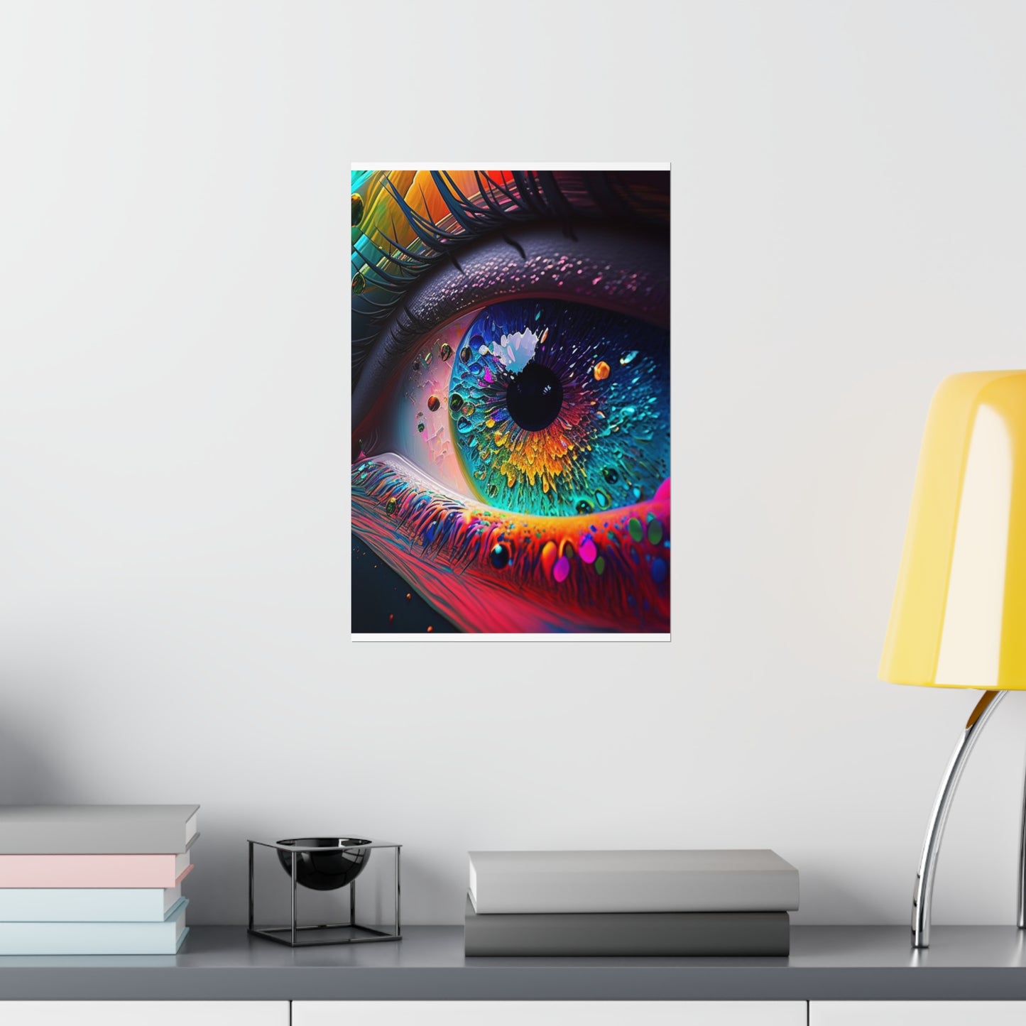 Premium Matte Vertical Posters Macro Eye Photo 3