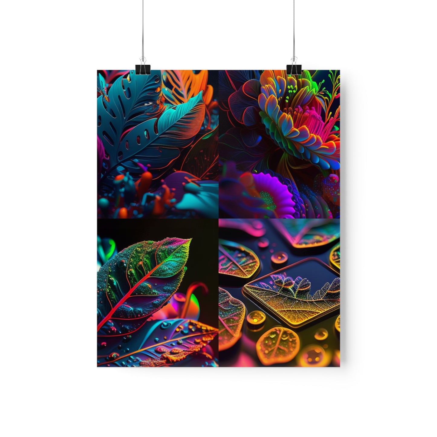 Premium Matte Vertical Posters Macro Florescent 5