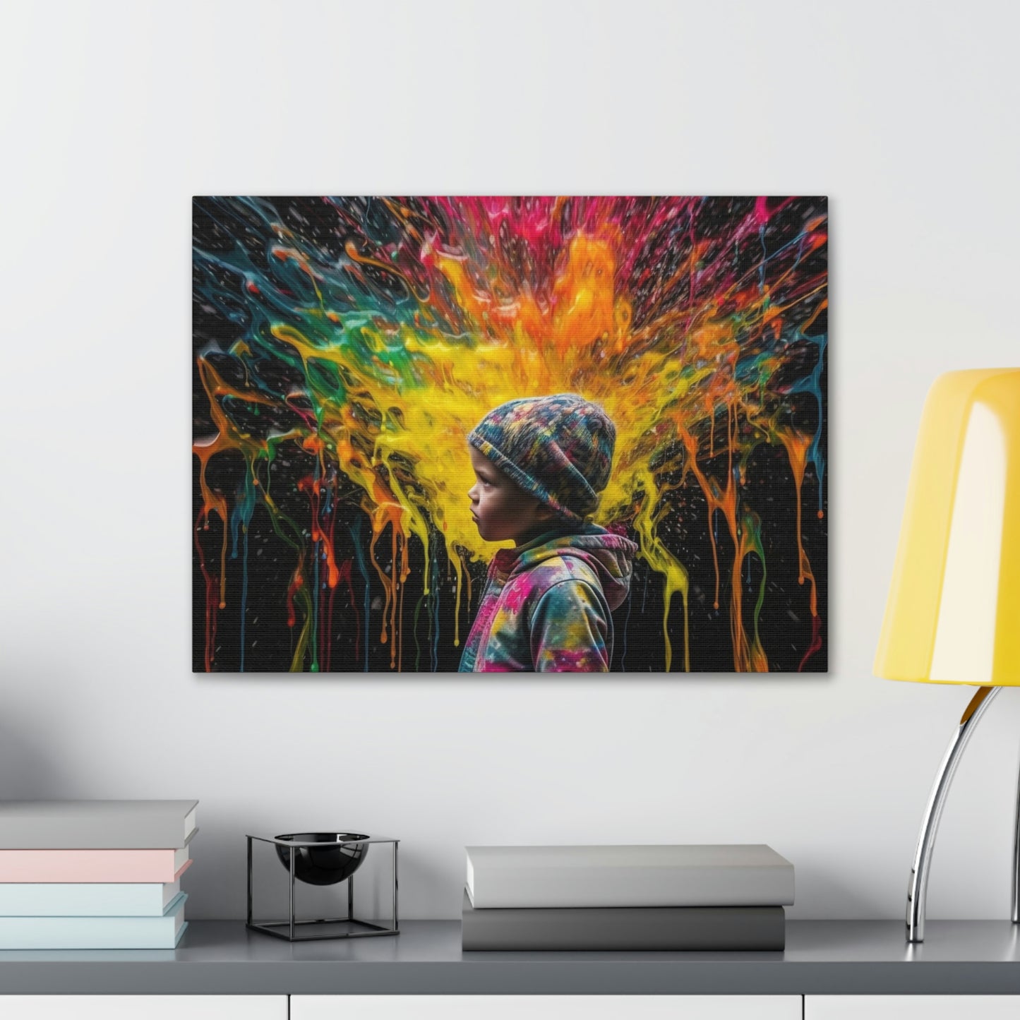 Canvas Gallery Wraps Kid Color Rain 3