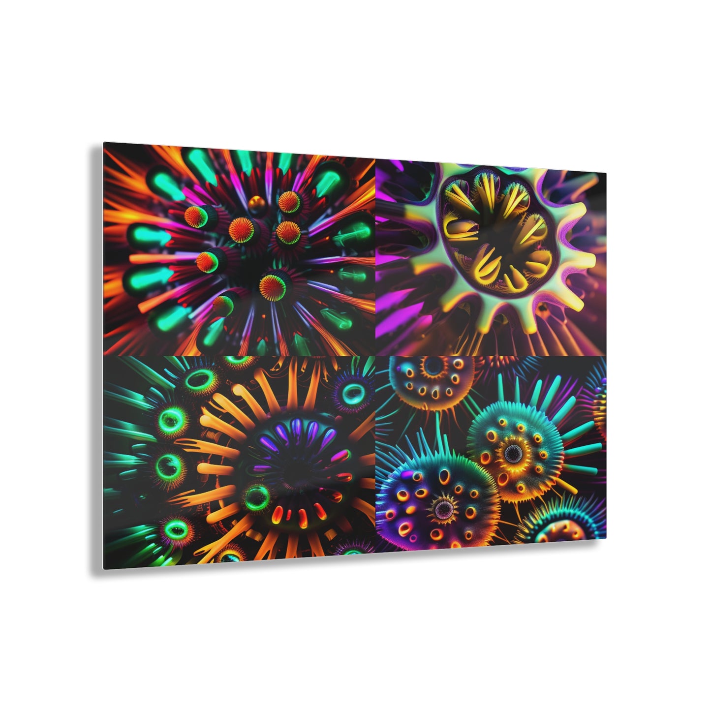 Acrylic Prints Neon Macro