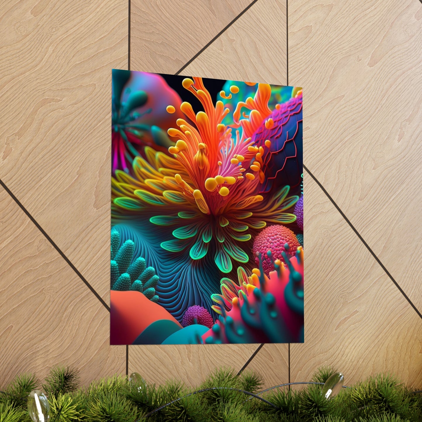 Premium Matte Vertical Posters Ocean Life Macro 3