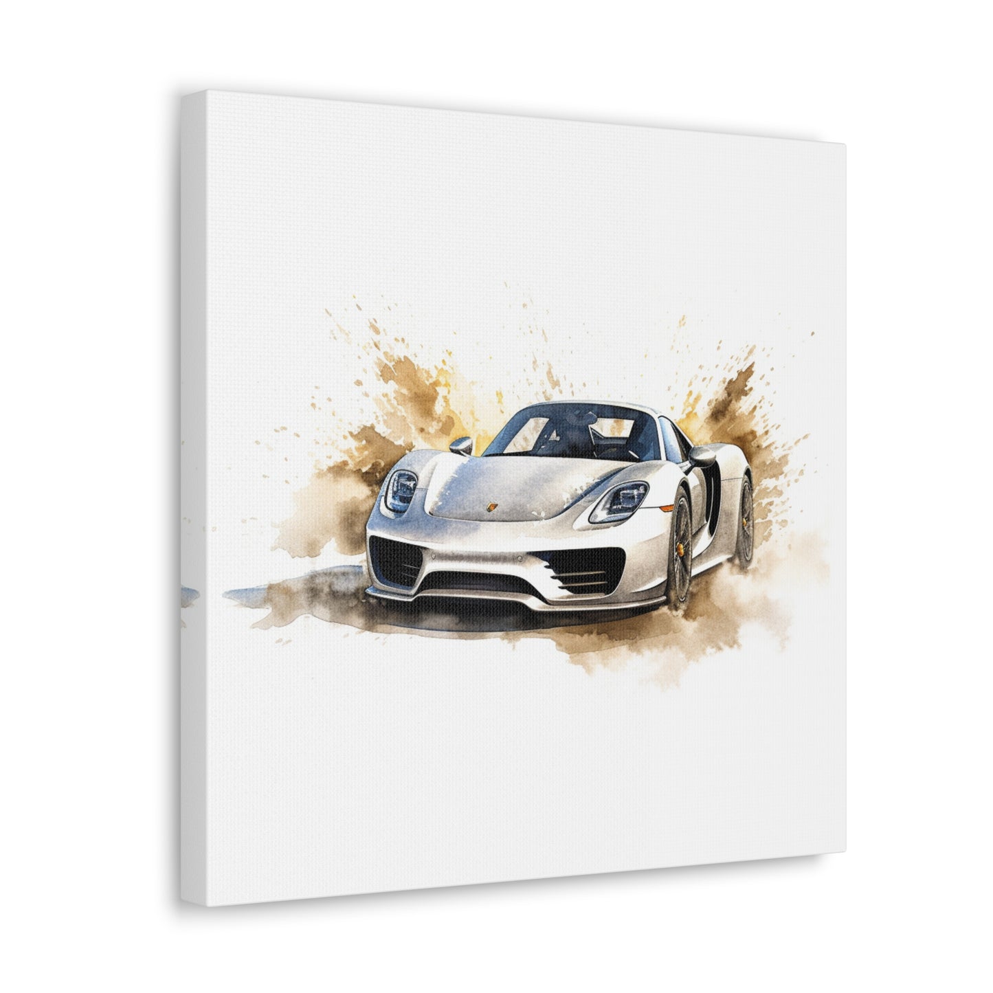 Canvas Gallery Wraps 918 Spyder with white background driving fast on water 2