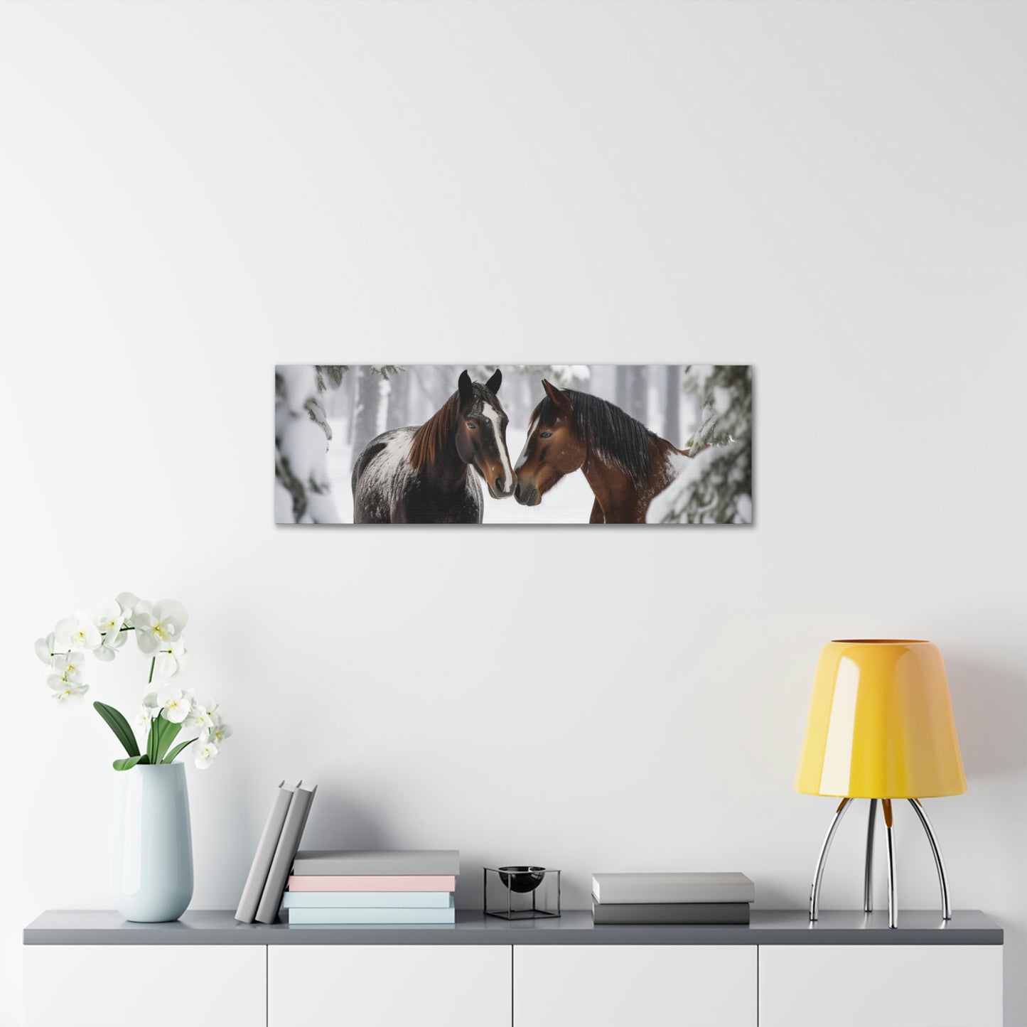 Canvas Gallery Wraps Horse Kiss 1