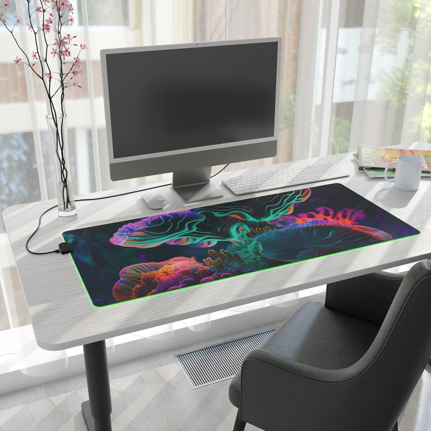 LED Gaming Mouse Pad Macro Coral Reef 4