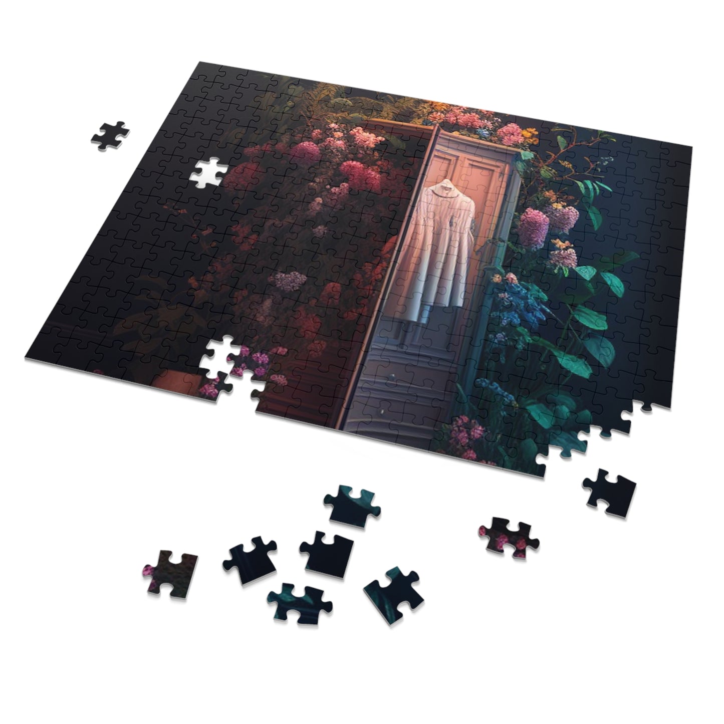 Jigsaw Puzzle (30, 110, 252, 500,1000-Piece) A Wardrobe Surrounded by Flowers 3