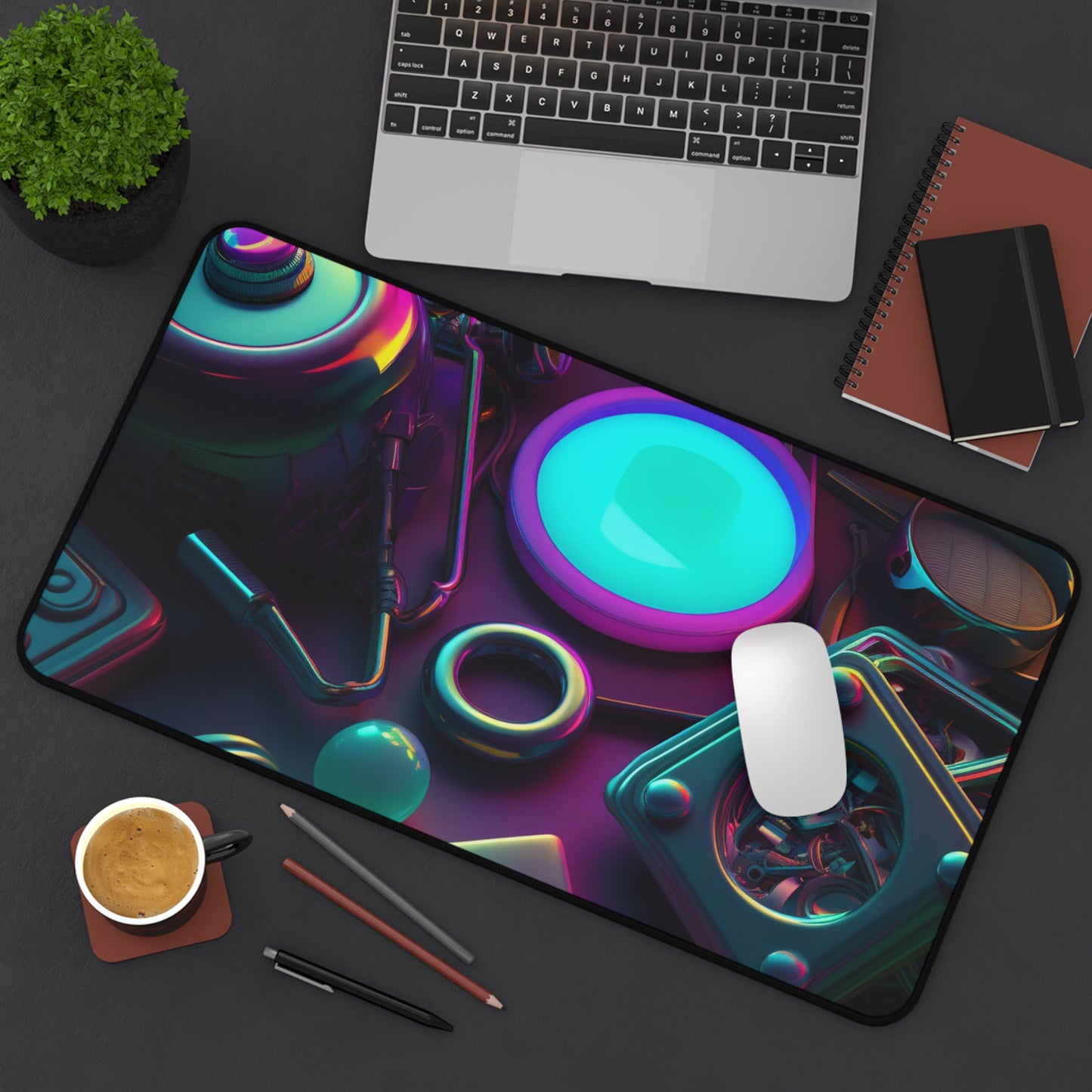 Desk Mat Neon Glow 4