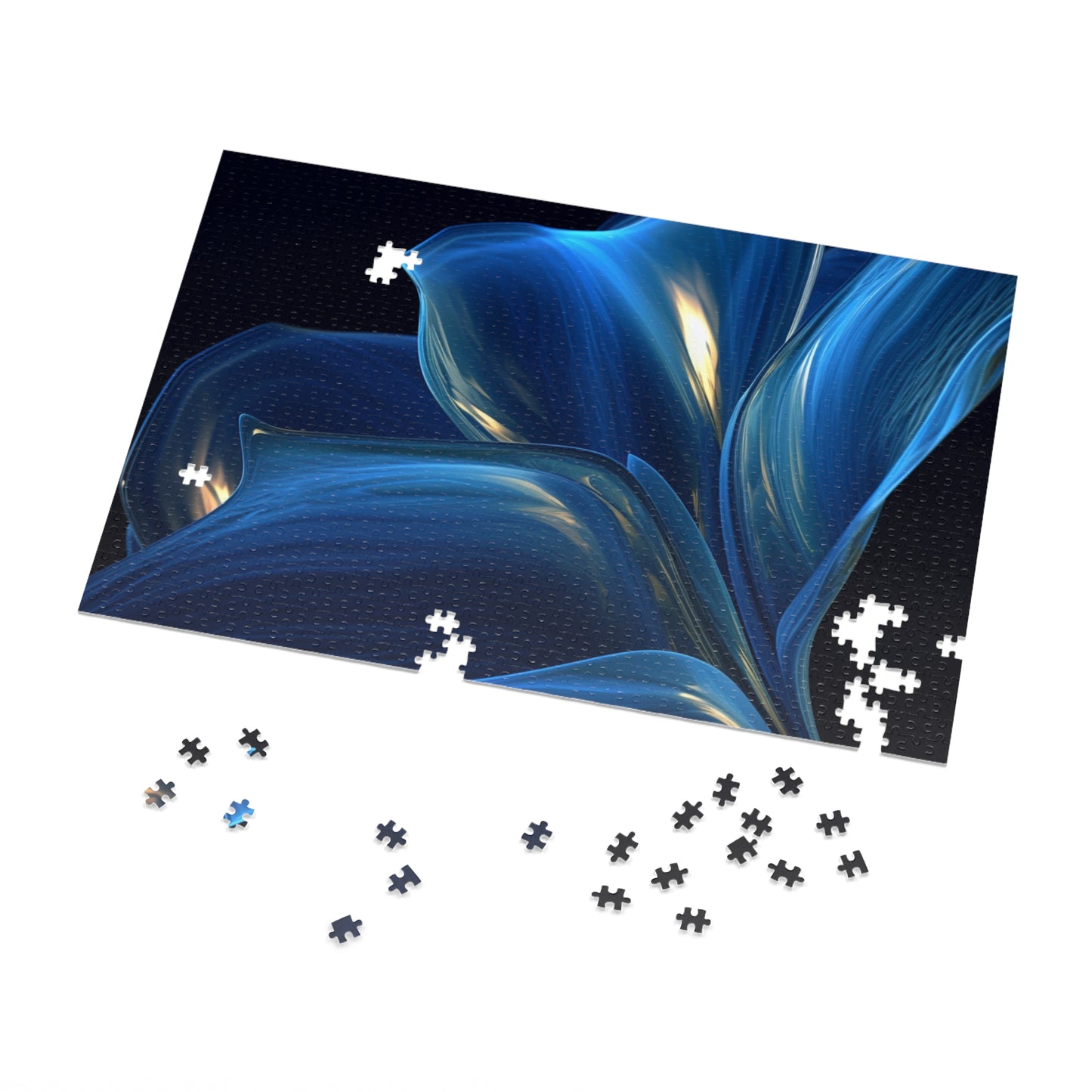 Jigsaw Puzzle (30, 110, 252, 500,1000-Piece) Abstract Blue Tulip 1