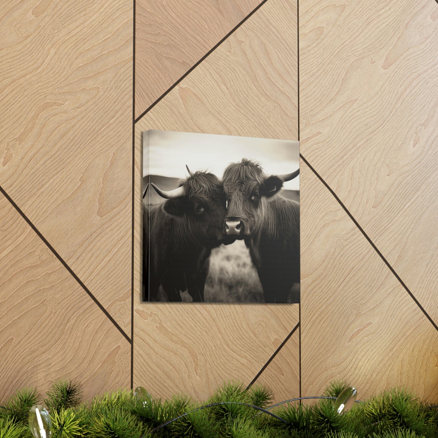 Canvas Gallery Wraps Cow Love 4