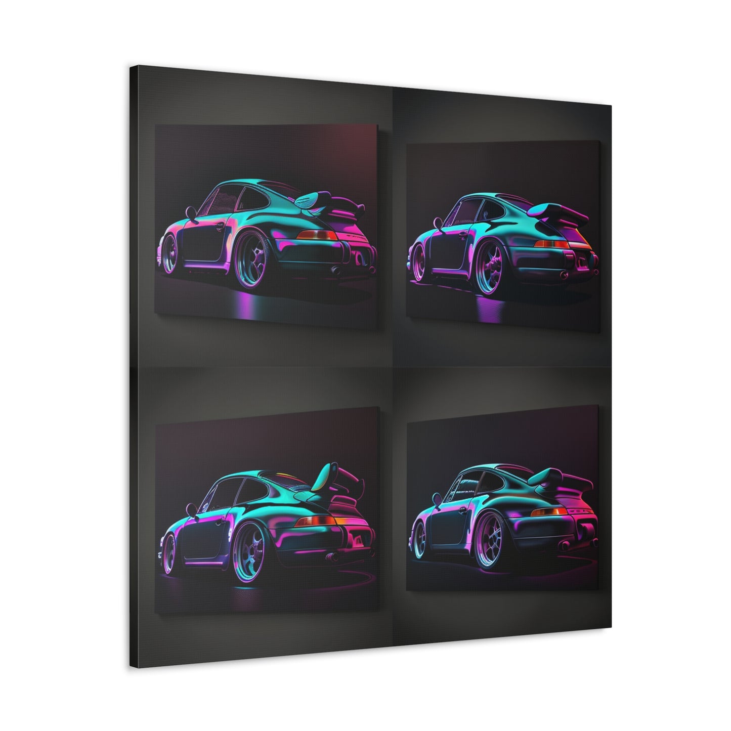 Canvas Gallery Wraps Porsche Purple 4 Pack