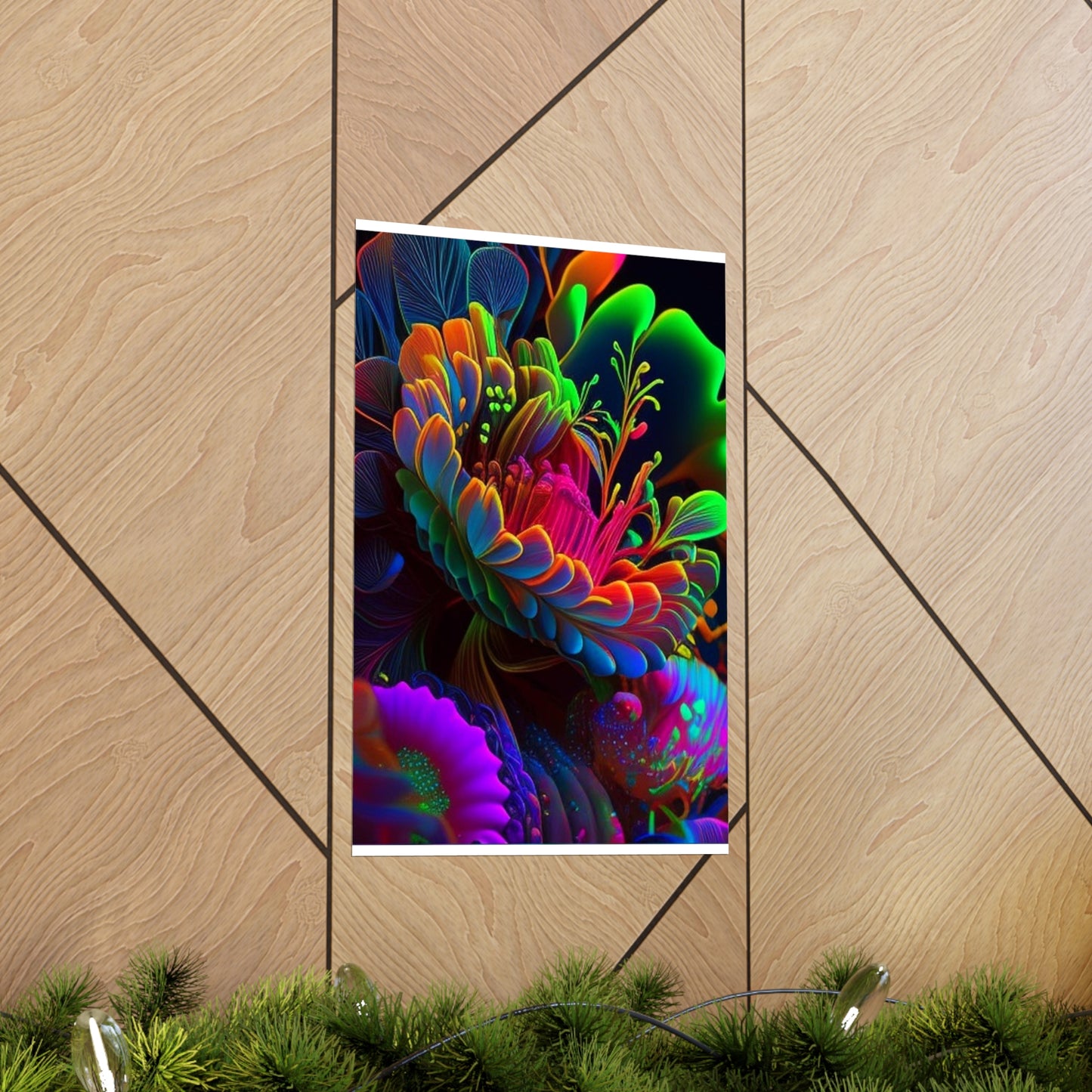 Premium Matte Vertical Posters Macro Florescent 2