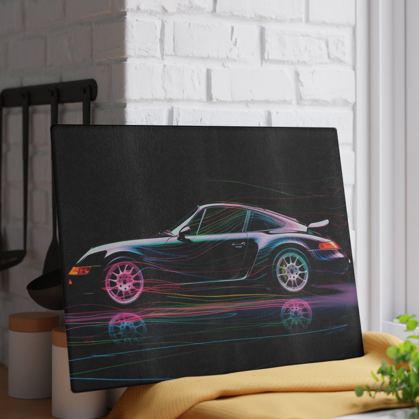 Glass Cutting Board Porsche 933 1