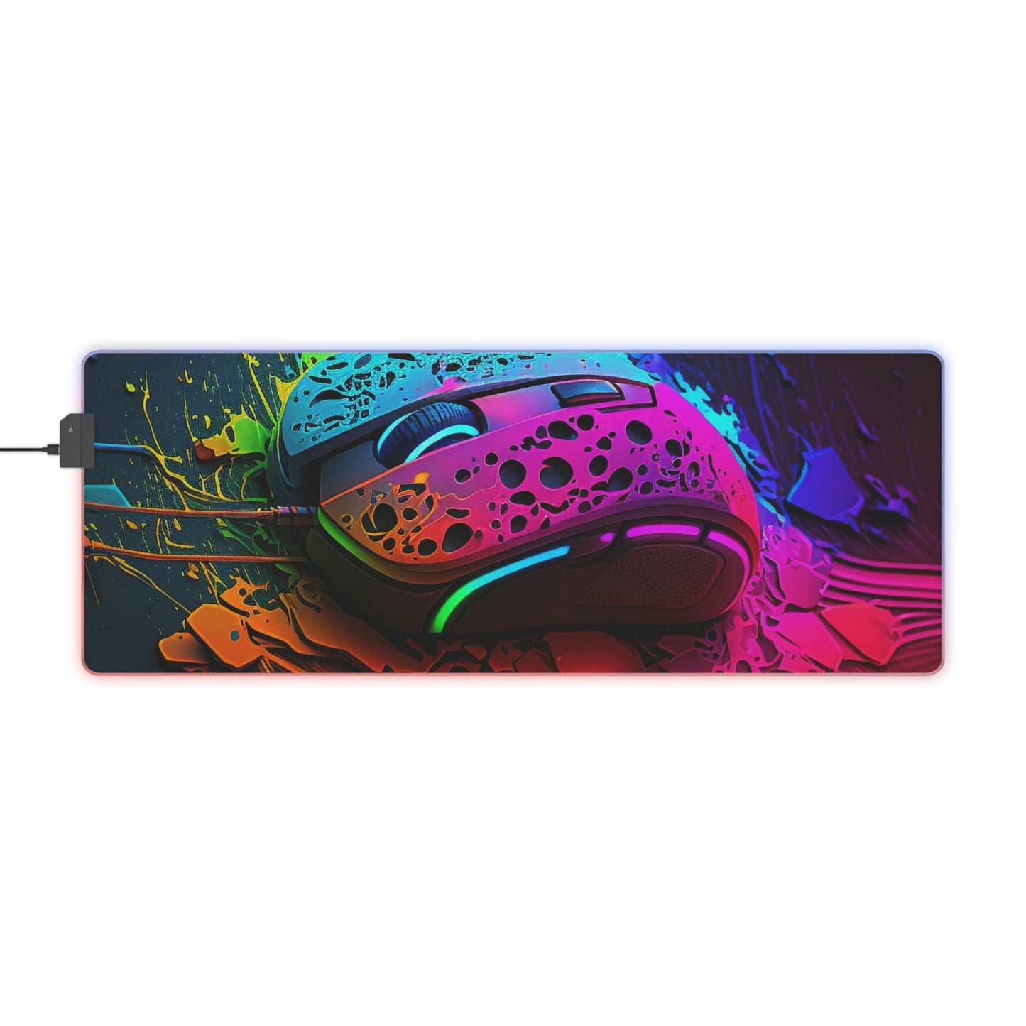 LED Gaming Mouse Pad PC Gaming Mouse 2