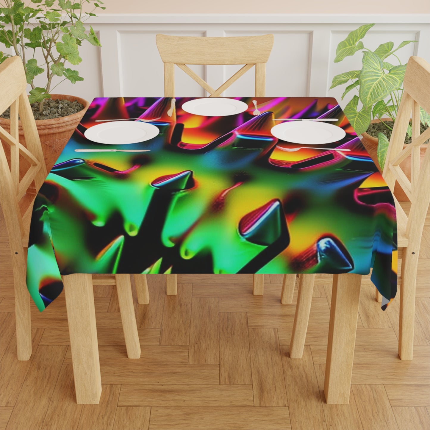 Tablecloth Macro Neon Spike 2
