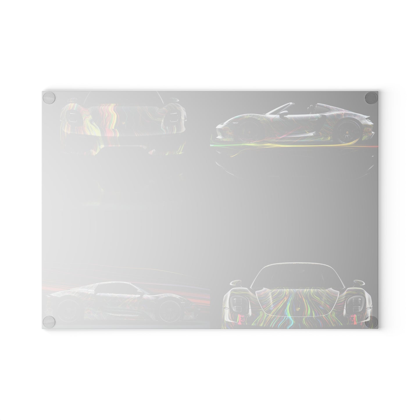 Glass Cutting Board Porsche Line 5