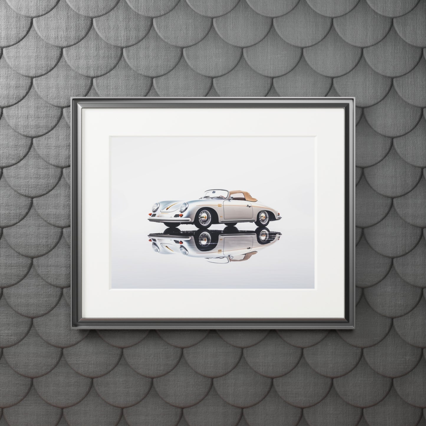 Fine Art Prints (Passepartout Paper Frame) 911 Speedster on water 2