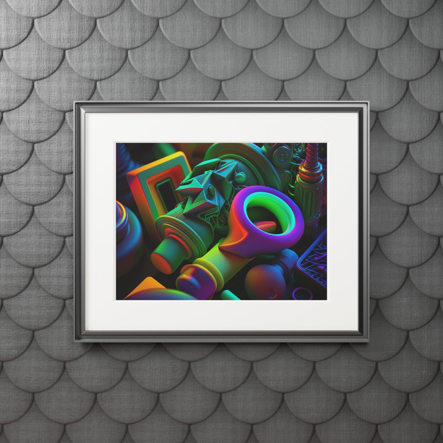Fine Art Prints (Passepartout Paper Frame) Neon Glow 2