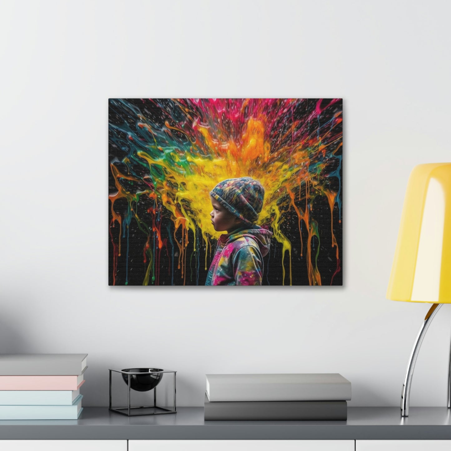 Canvas Gallery Wraps Kid Color Rain 3