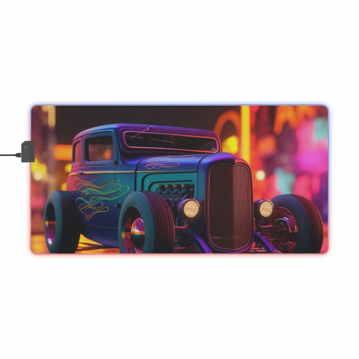 LED Gaming Mouse Pad Hyper Colorful Hotrod 2