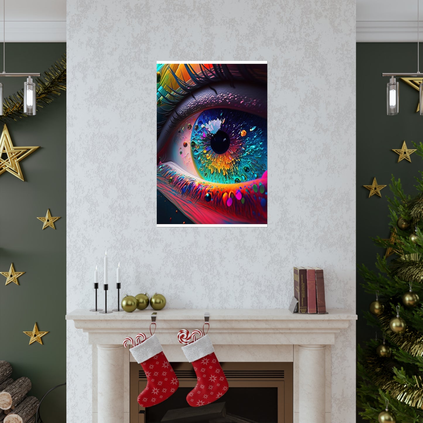 Premium Matte Vertical Posters Macro Eye Photo 3