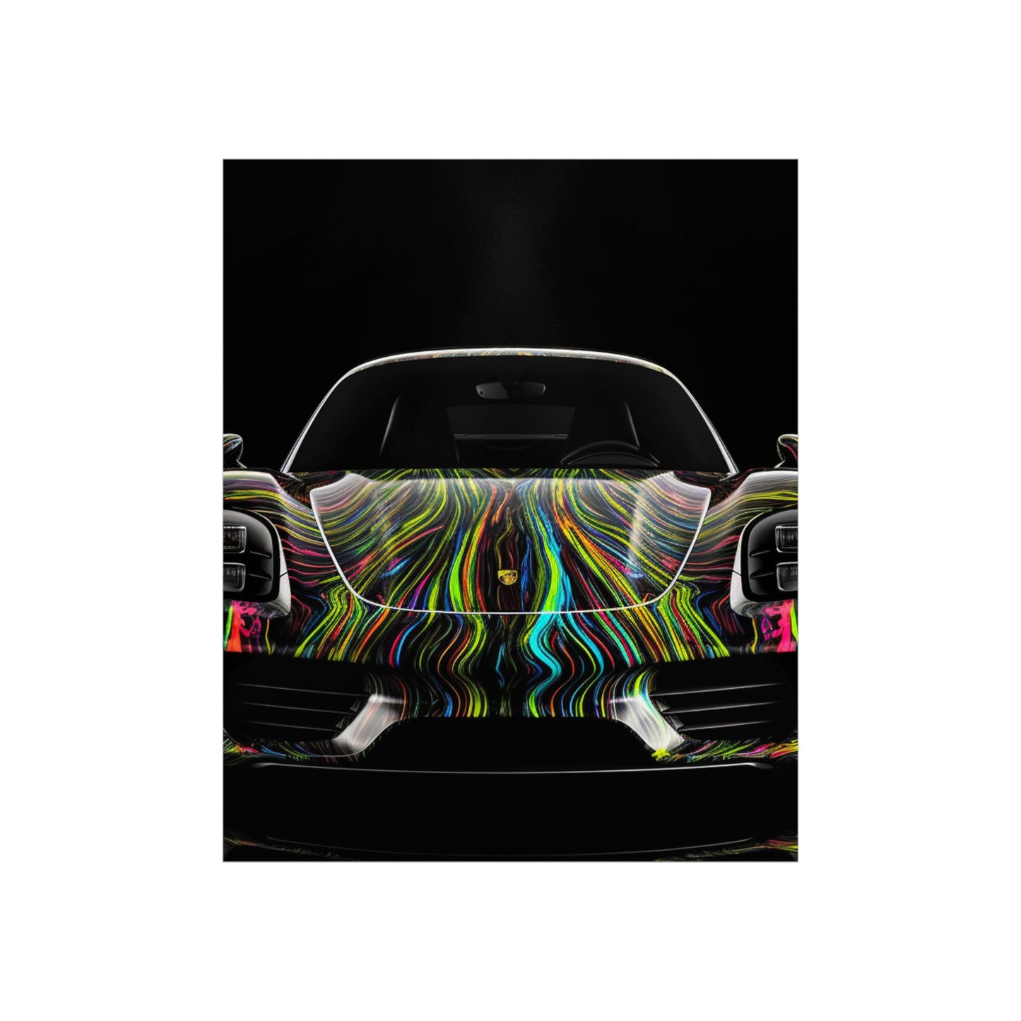 Premium Matte Vertical Posters Porsche Line 3