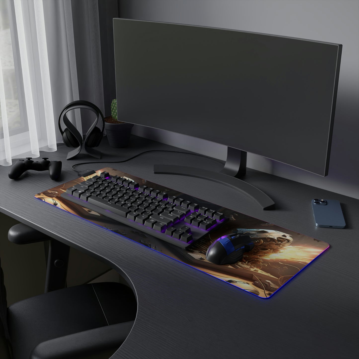 LED Gaming Mouse Pad Mouse Attack 1