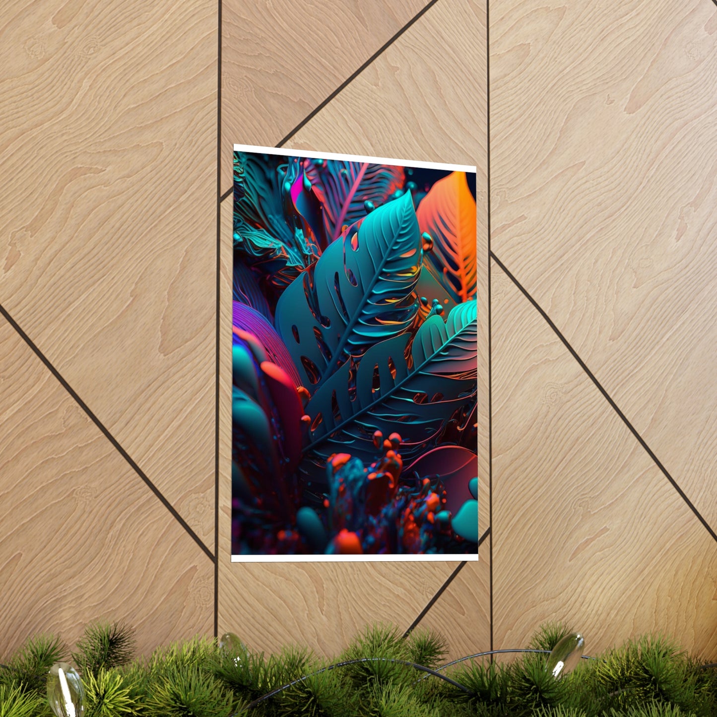 Premium Matte Vertical Posters Macro Florescent 1