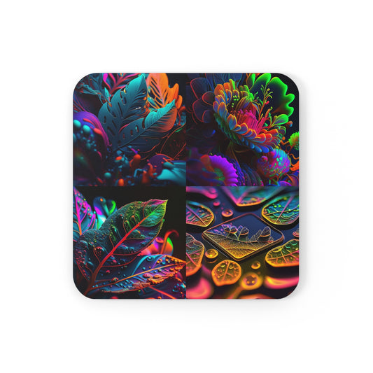 Cork Back Coaster Macro Florescent 5