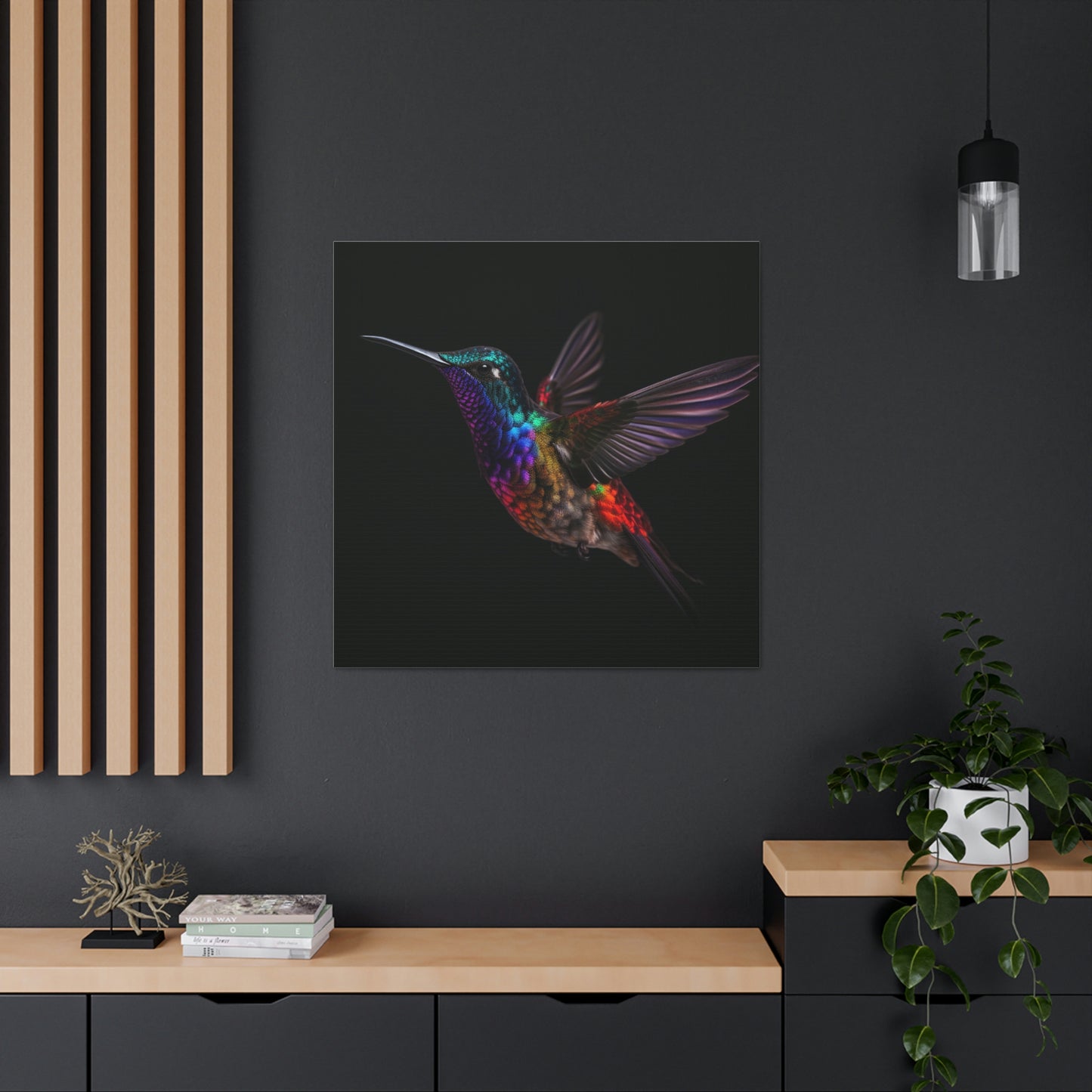 colorful hummingbird real look