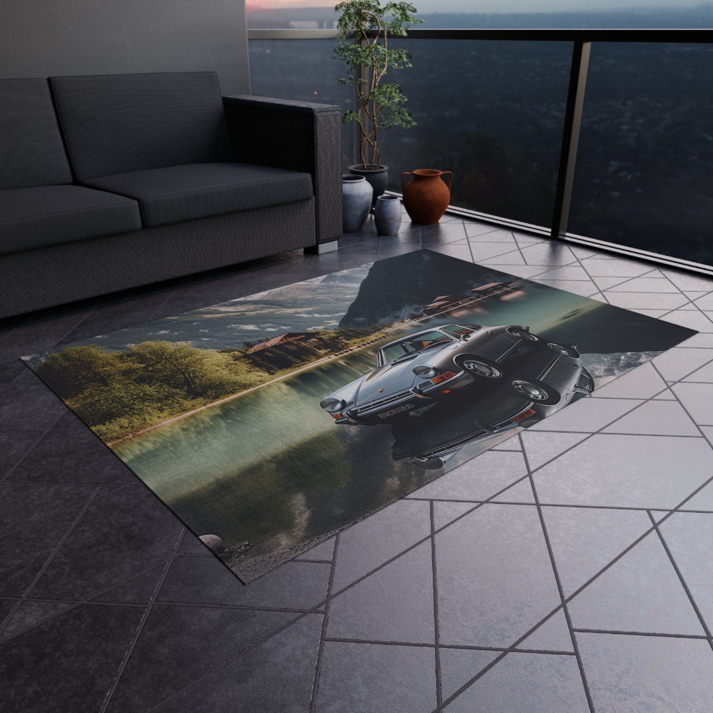 Outdoor Rug  Porsche Lake 2