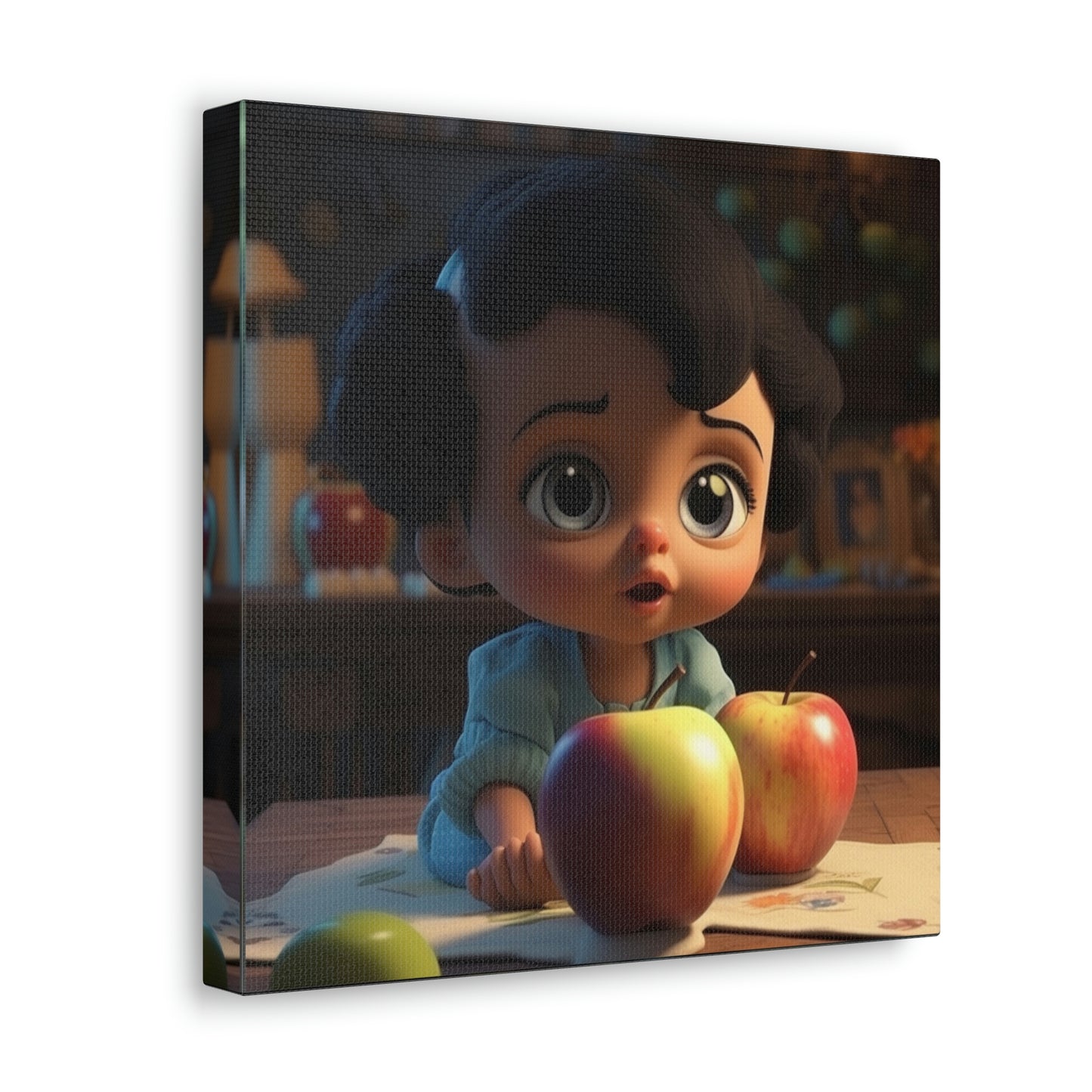 Canvas Gallery Wraps Girl Apple 2